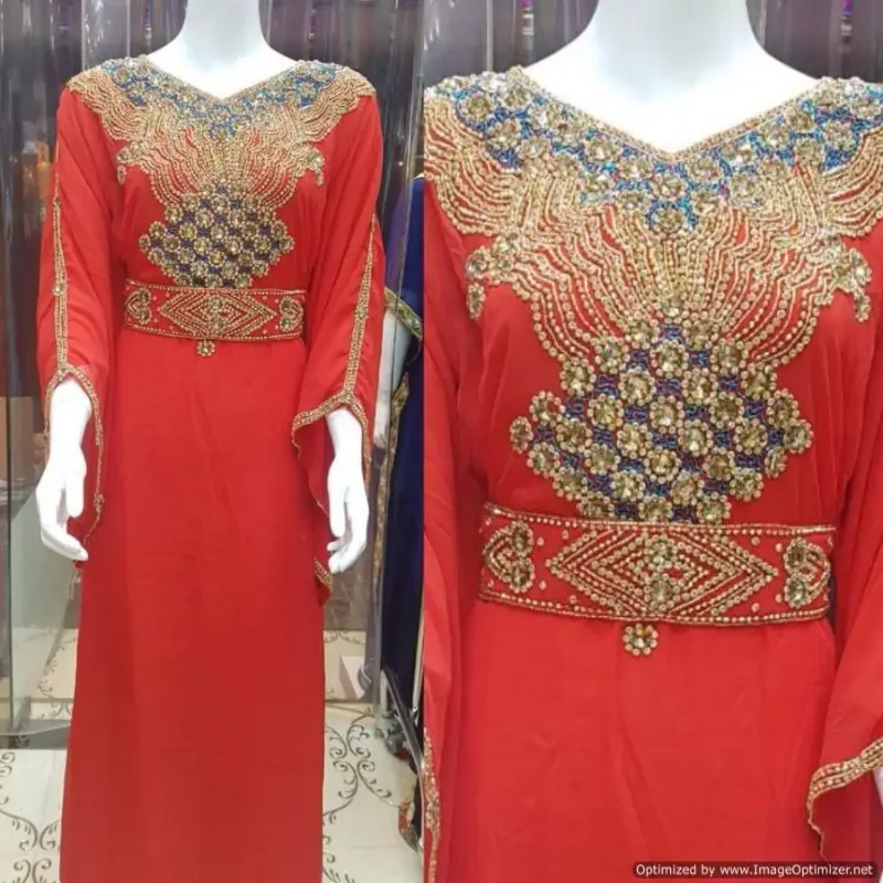 Picture of Radhe Designer Multicolor Georgette Kaftan Dress for Women - F2664