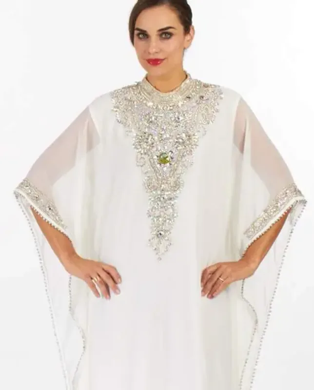 Picture of Radhe Designer Multicolor Georgette Kaftan Dress for Women - F9502