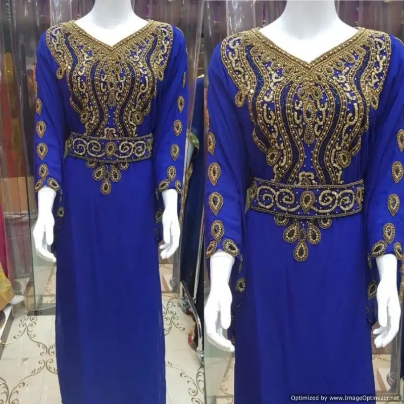 Picture of Radhe Designer Black Georgette Kaftan Dress for Women - F2662
