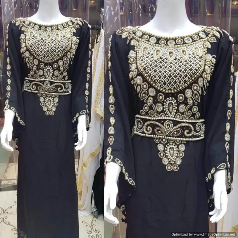 Picture of Radhe Designer Multicolor Georgette Kaftan Dress for Women - F2660