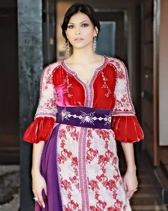 Picture of Multicolor Georgette Takshita Kaftan for Women