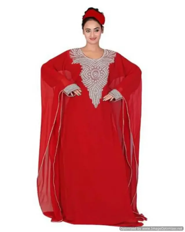 Picture of Radhe Designer Multicolor Georgette Kaftan Dress for Women - F9503