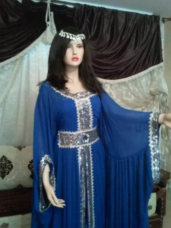Picture of Radhe Designer Multicolor Georgette Kaftan Dress for Women - F9515