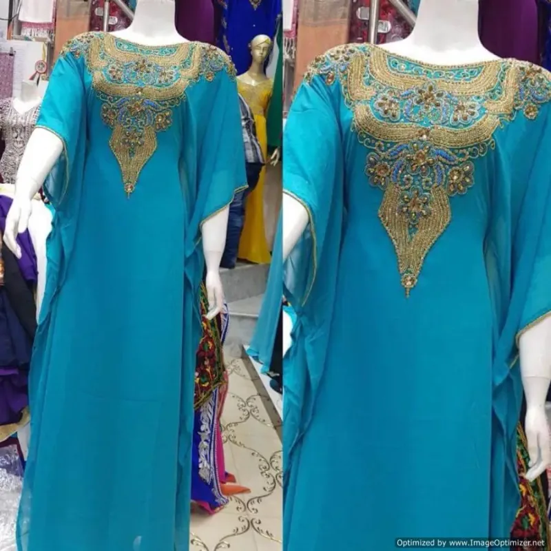 Picture of Radhe Designer Multicolor Georgette Kaftan Dress for Women - F2675