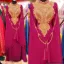 Picture of Lightweight Multicolor Georgette Arabian Kaftan for Women