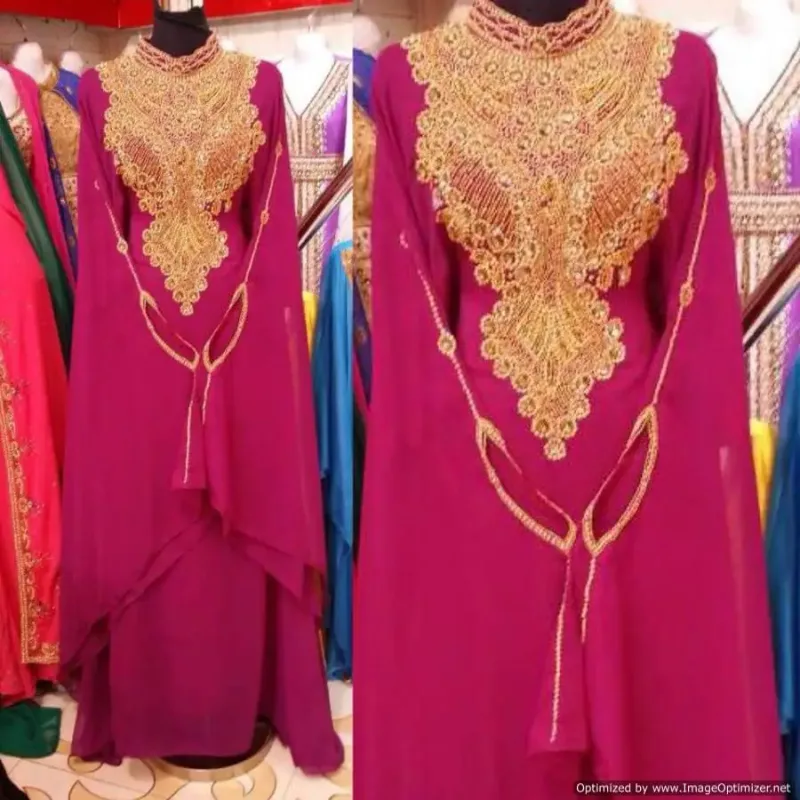 Picture of Radhe Designer Multicolor Georgette Kaftan Dress for Women - F2681