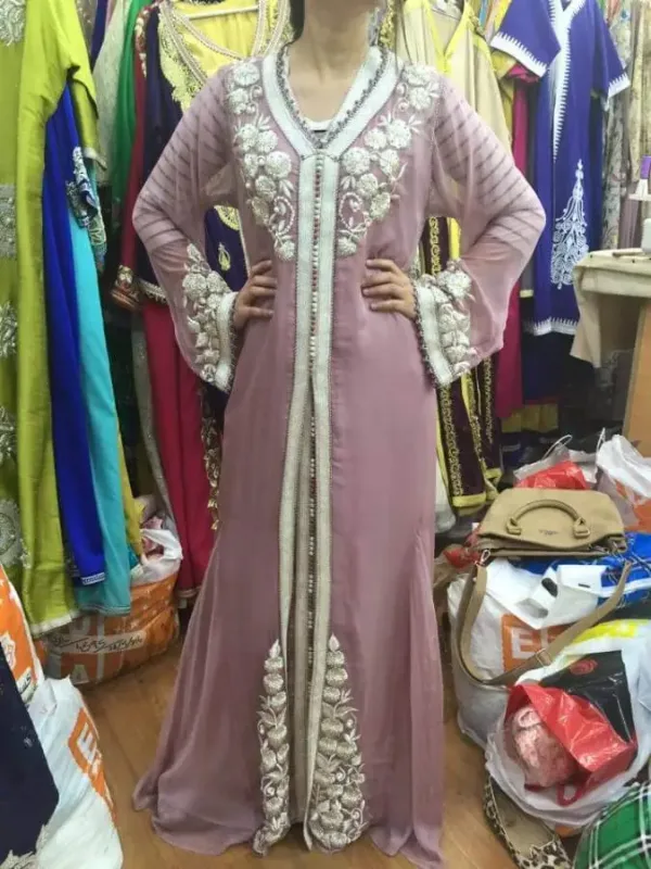 Picture of Radhe Designer Multicolor Georgette Kaftan Dress for Women - F2677