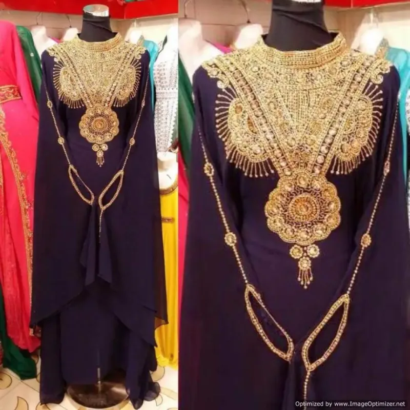 Picture of Radhe Designer Multicolor Georgette Kaftan Dress for Women - F2689