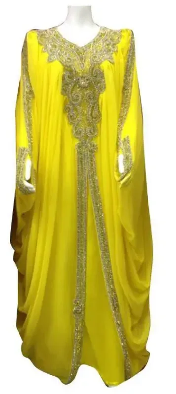 Picture of Radhe Designer Pink Cotton Kaftan Dress for Women - F9530