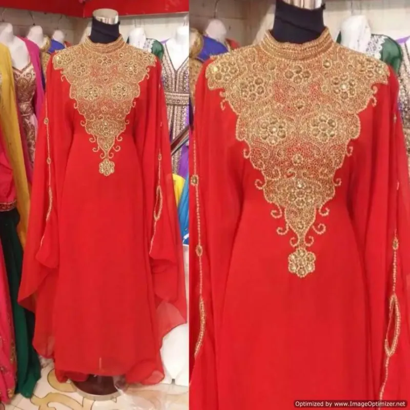 Picture of Radhe Designer Multicolor Georgette Kaftan Dress for Women - F2686