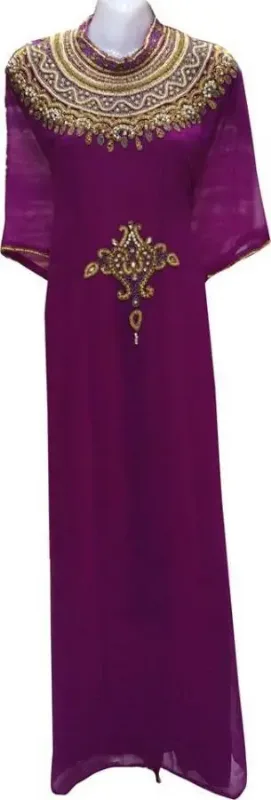 Picture of Radhe Designer Multicolor Georgette Kaftan Dress for Women - F9523