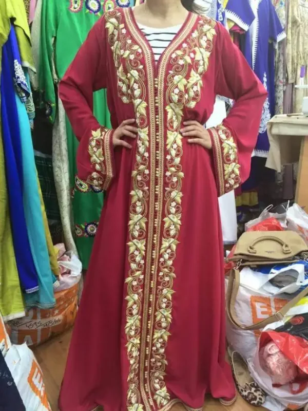 Picture of Radhe Designer Multicolor Georgette Kaftan Dress for Women - F2710