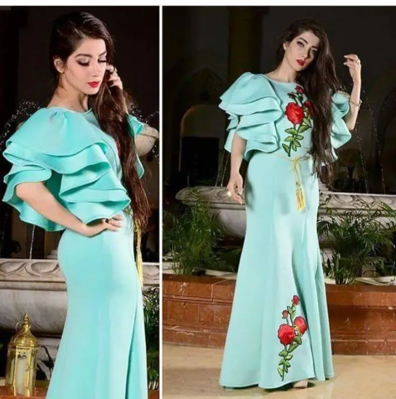 Picture of Radhe Designer Black Georgette Kaftan Dress for Women - F9565