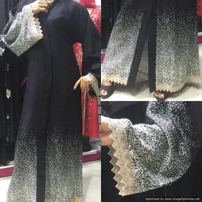 Picture of Radhe Designer Black Georgette Kaftan Dress for Women - F2747