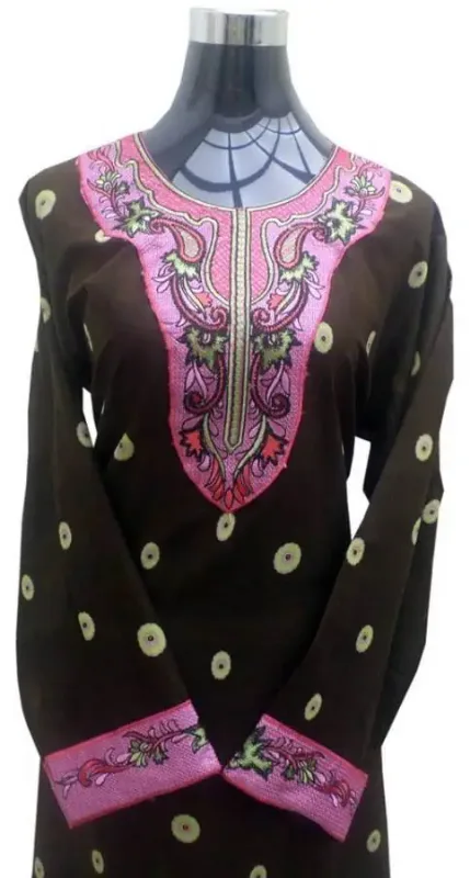 Picture of Radhe Designer White Georgette Kaftan Dress for Women - F9579