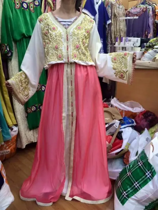 Picture of Radhe Designer Multicolor Georgette Kaftan Dress for Women - F2744