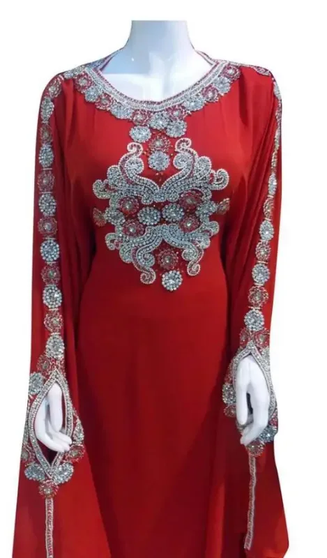 Picture of Radhe Designer Multicolor Georgette Kaftan Dress for Women - F9178