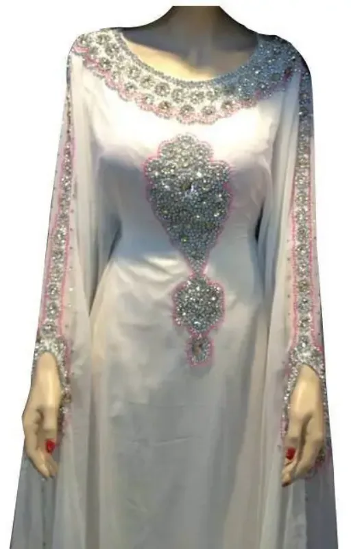 Picture of Radhe Designer Multicolor Silk Kaftan Dress for Women - F9420