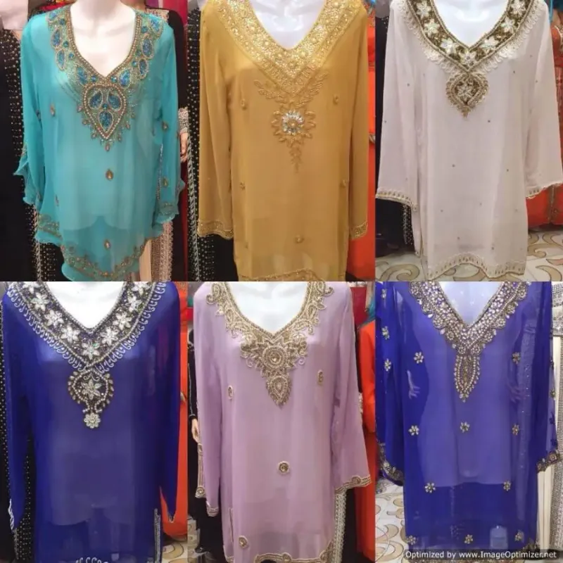 Picture of Radhe Designer Multicolor Georgette Kaftan Dress for Women - F2638