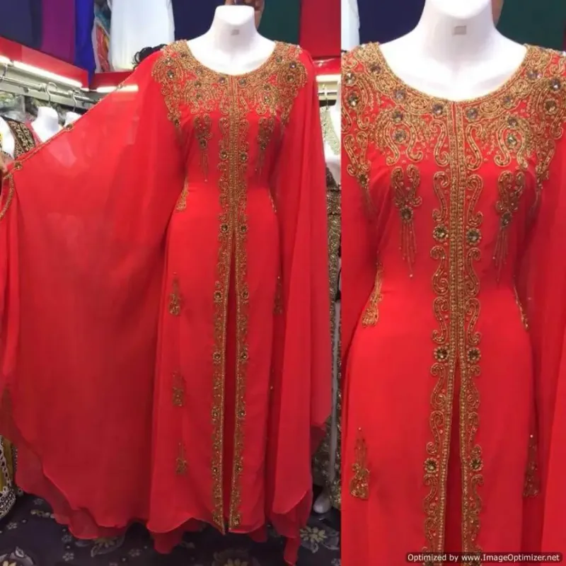 Picture of Radhe Designer Black Georgette Kaftan Dress for Women - F2560