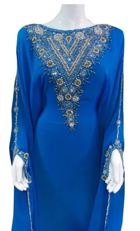 Picture of Radhe Designer Multicolor Georgette Kaftan Dress for Women - F9284