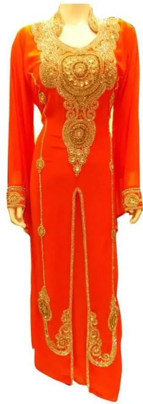 Picture of Radhe Designer Multicolor Georgette Kaftan Dress for Women - F9285