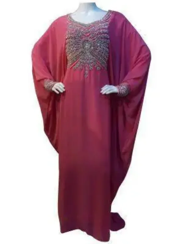 Picture of Radhe Designer Purple Georgette Kaftan Dress for Women - F9176