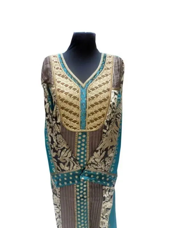 Picture of Radhe Designer Multicolor Georgette Kaftan Dress for Women - F9391