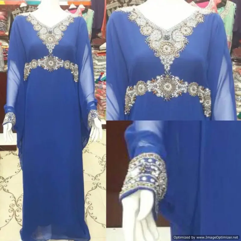 Picture of Radhe Designer Multicolor Georgette Kaftan Dress for Women - F2724