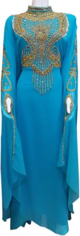Picture of Radhe Designer Multicolor Georgette Kaftan Dress for Women - F9334