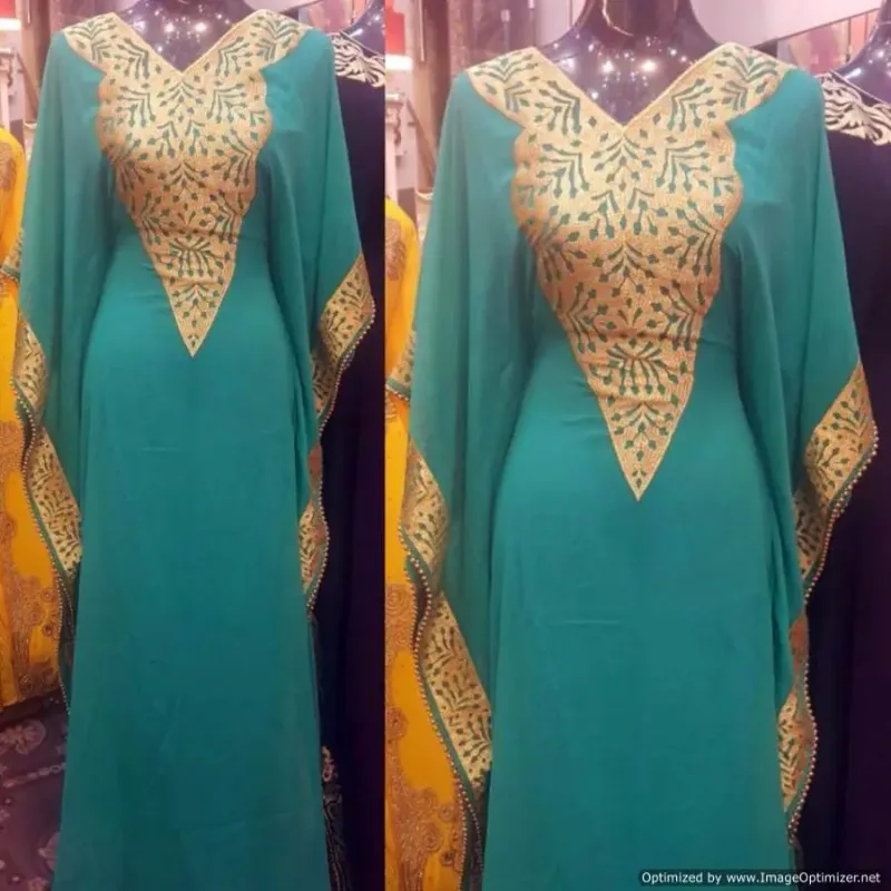 Picture of Radhe Designer Multicolor Georgette Kaftan Dress for Women - F2502