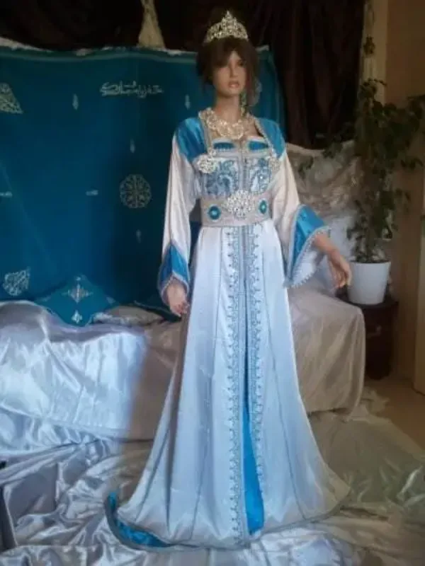 Picture of Radhe Designer Blue Georgette Kaftan Dress for Women - F9337