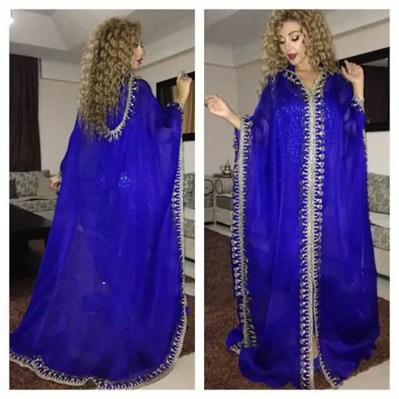 Picture of Cultural Multicolor Georgette Farasha Kaftan for Women