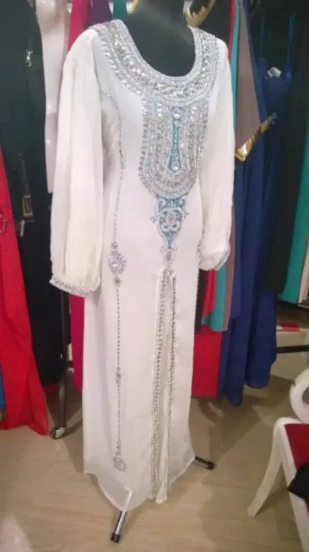Picture of Radhe Designer Multicolor Georgette Kaftan Dress for Women - F9075