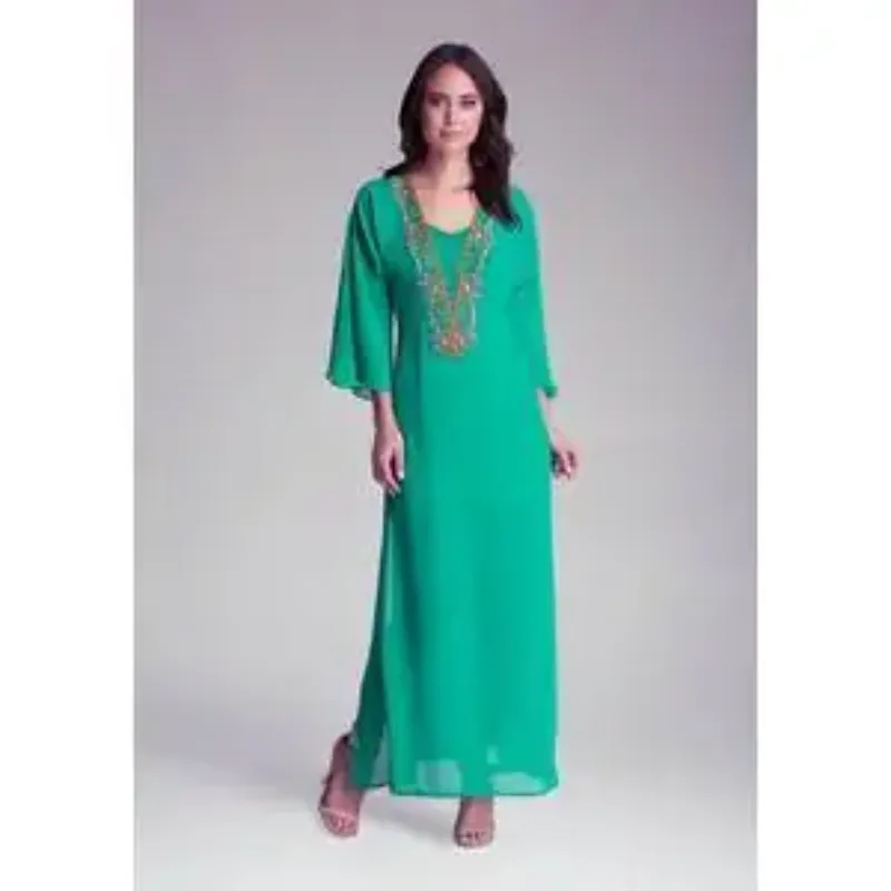 Picture of Radhe Designer Black Georgette Kaftan Dress for Women - F9069