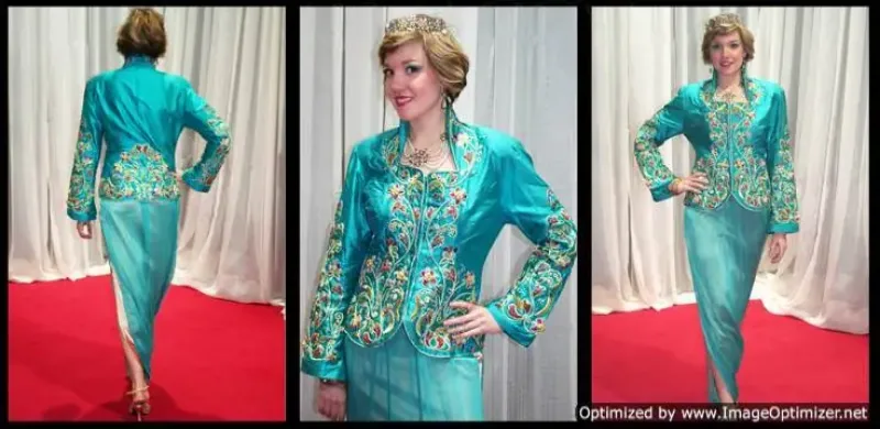 Picture of Radhe Designer Blue Georgette Kaftan Dress for Women - F9013
