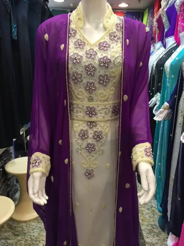 Picture of Radhe Designer Multicolor Georgette Kaftan Dress for Women - F9050