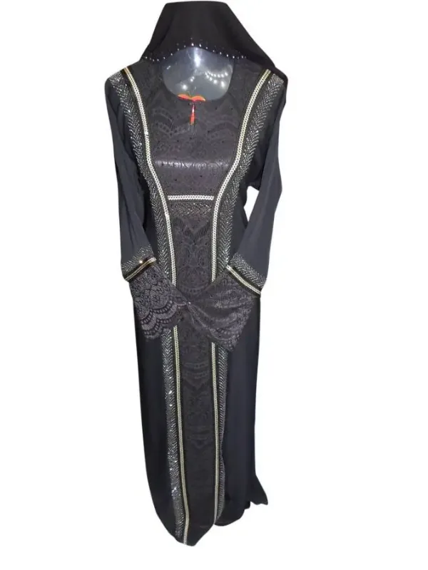 Picture of Radhe Designer Black Georgette Kaftan Dress for Women - F3709