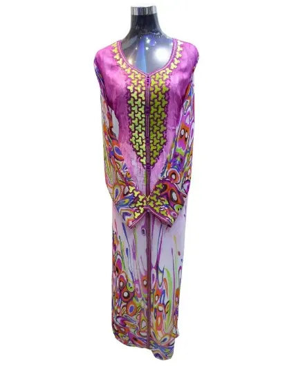 Picture of Age 9 Bridesmaid Dress,Dubai Kaftan 2024,abaya,jilbab,F