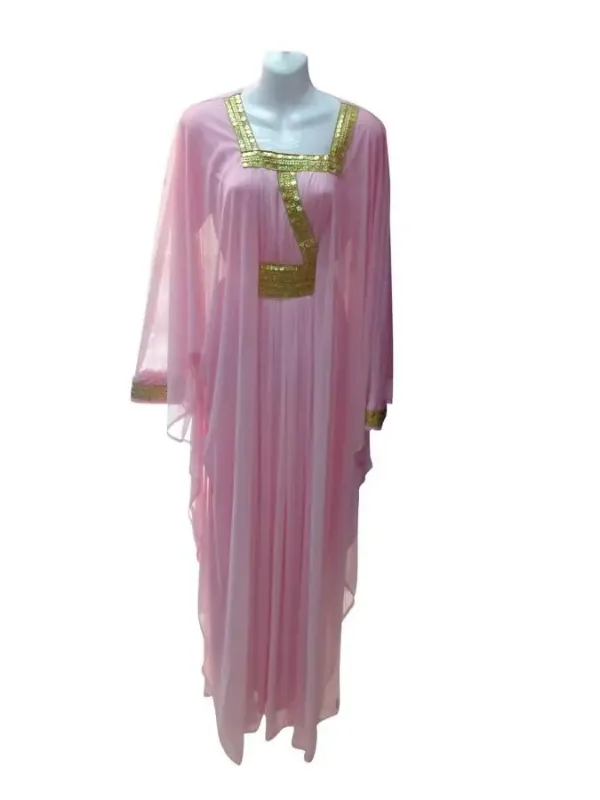 Picture of Radhe Designer White Georgette Kaftan Dress for Women - F3861