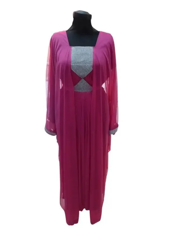 Picture of Radhe Designer Black Georgette Kaftan Dress for Women - F3862