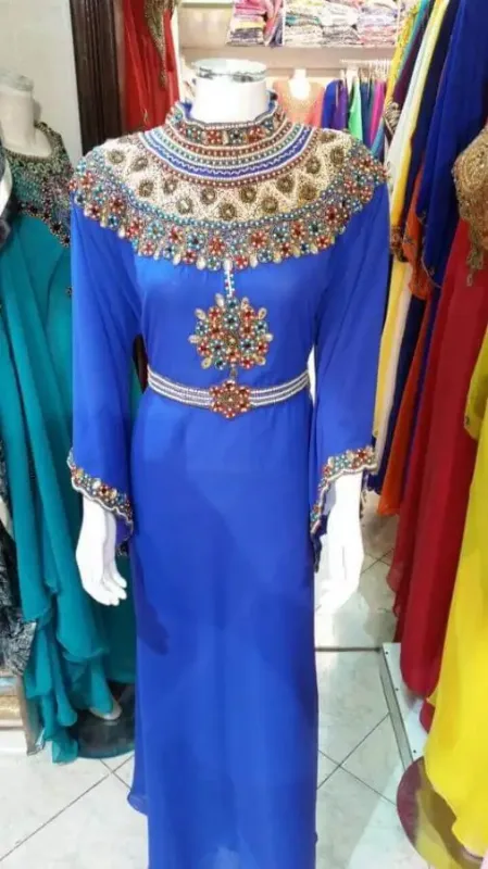 Picture of Radhe Designer Purple Georgette Kaftan Dress for Women - F3866