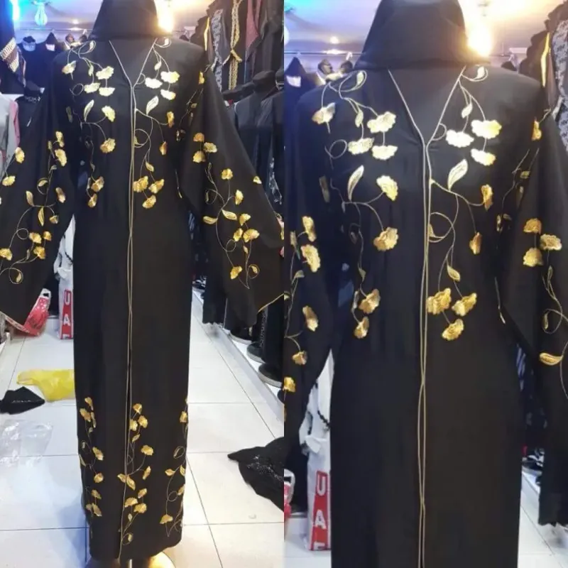Picture of Radhe Designer Black Georgette Kaftan Dress for Women - F2872