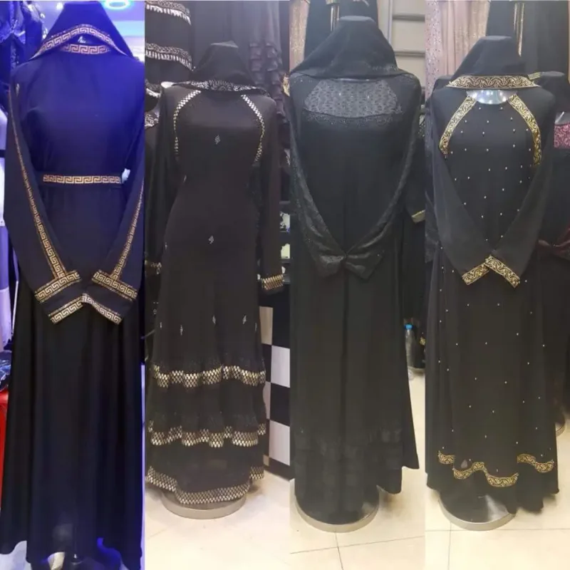 Picture of Radhe Designer Black Georgette Kaftan Dress for Women - F2883