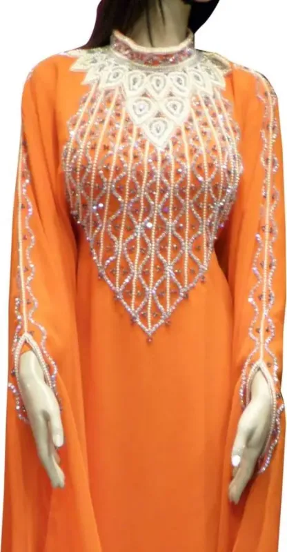Picture of Radhe Designer Black Georgette Kaftan Dress for Women - F2866