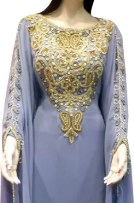 Picture of Black Georgette Arabian Kaftan for Women