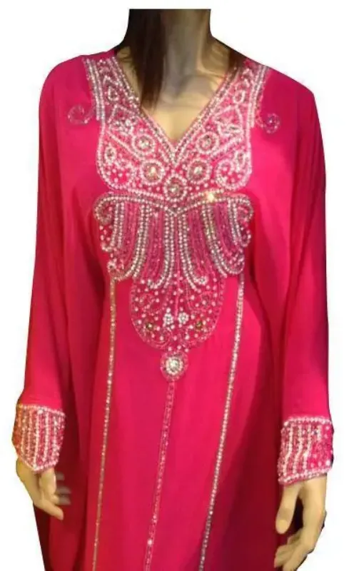 Picture of Radhe Designer Yellow Georgette Kaftan Dress for Women - F9696