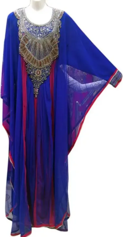 Picture of Radhe Designer Multicolor Georgette Kaftan Dress for Women - F2877