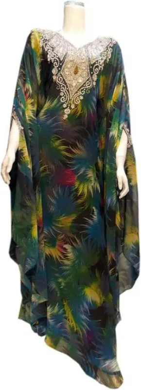 Picture of Radhe Designer Pink Cotton Kaftan Dress for Women - F9717
