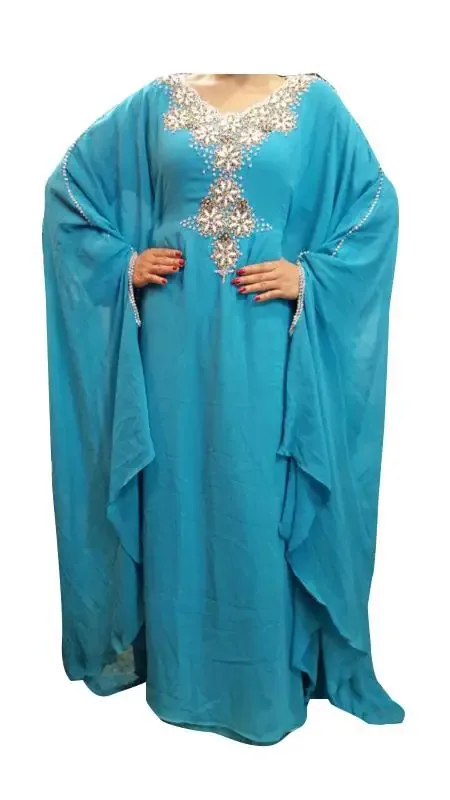 Picture of Radhe Designer Multicolor Georgette Kaftan Dress for Women - F9634